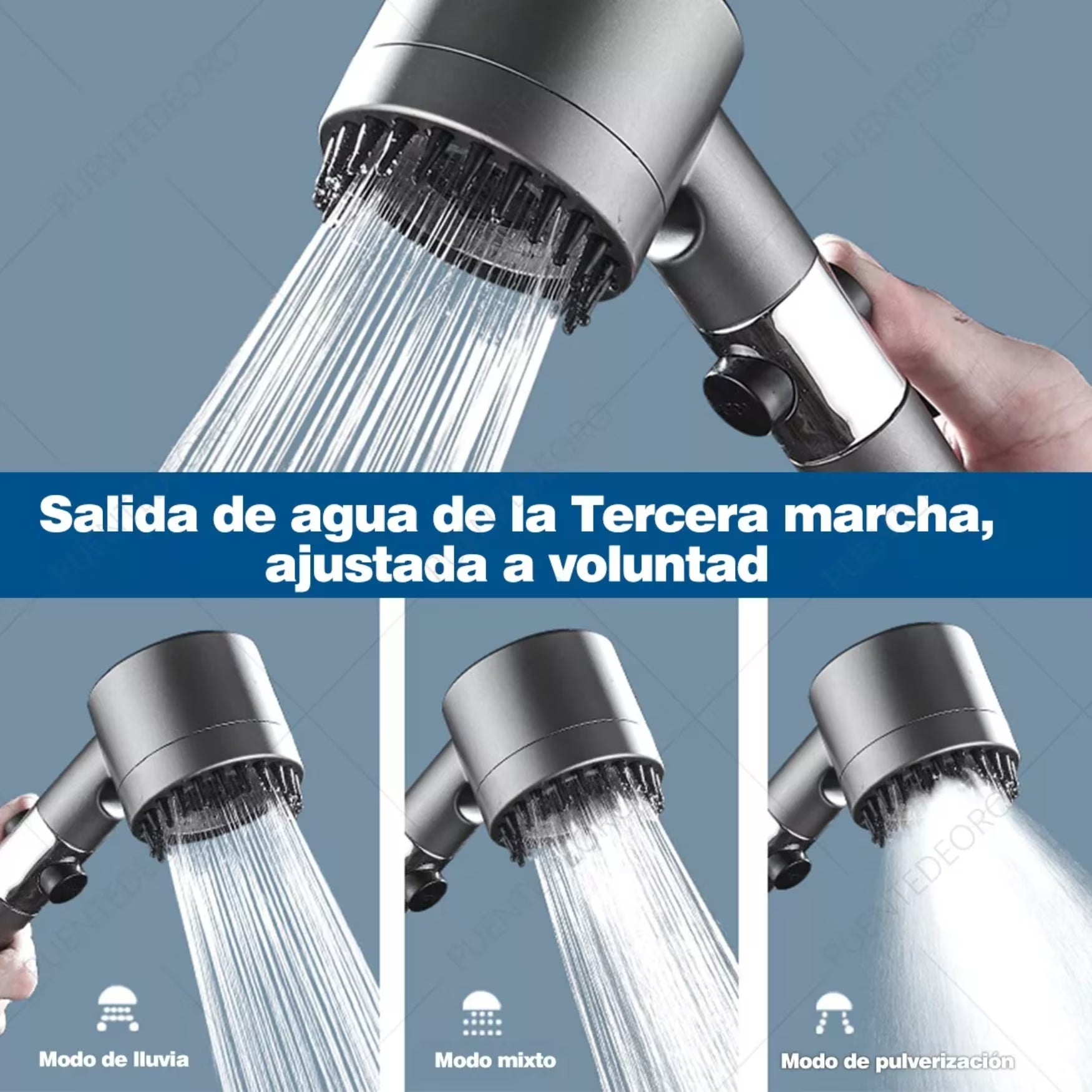 Cabezal Ducha Alta Presion Masajeadora