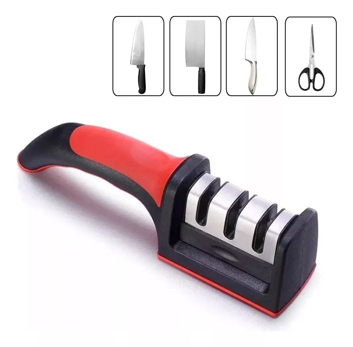 Afilador de cuchillo manual con mango
